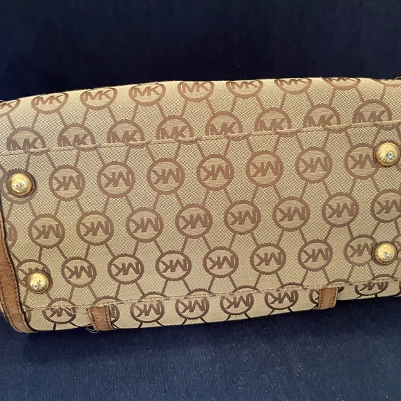 BEAUTIFUL VINTAGE MICHAEL KORS HANDBAG SUEDE LEATHER TRIM - Picture 8 of 14